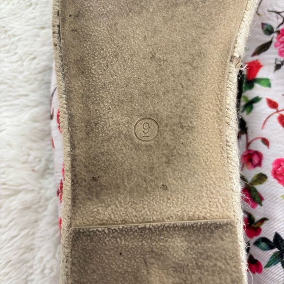 Rampage Women's Floral Bird Print Espadrilles Loafers Pink and Blue Size 9 - Picture 14 of 14